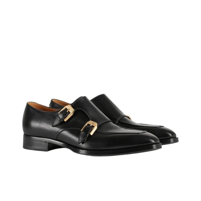 GUCCI Dress Shoes Men Low Top Black-1