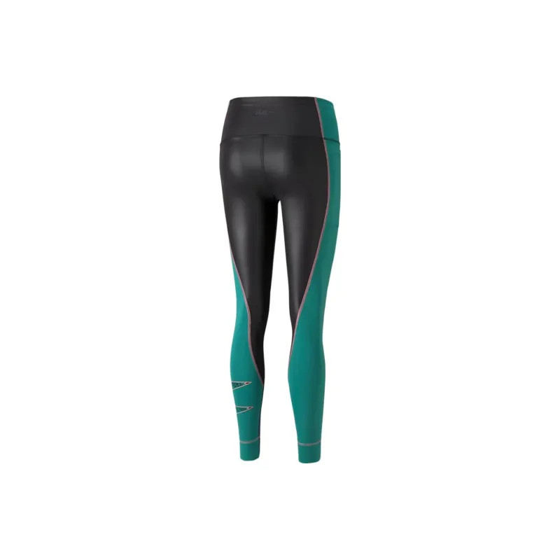 PUMA Leggings Women's Black Green-1