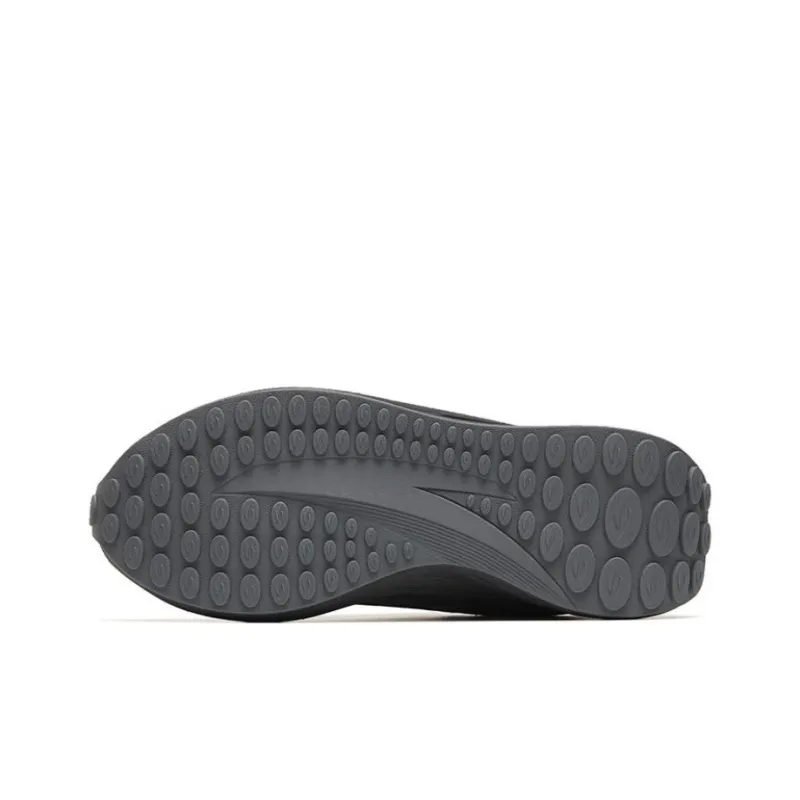 Anta Cushioned Slip-Resistant Abrasion-Resistant Low-Top Running Shoes Men's Black Gray Color-4