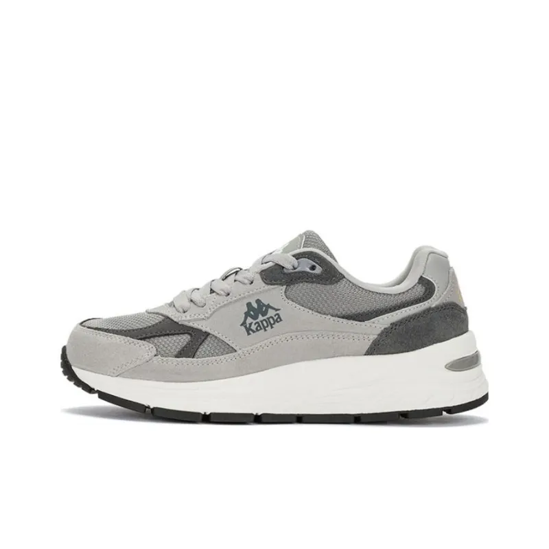 Kappa Cushioning Wear Resistant Low Top Casual Shoes Unisex Gray-0