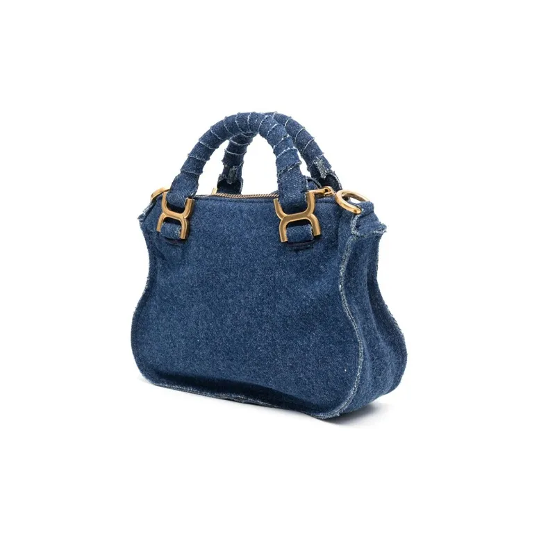 Chloe Denim Portable Crossbody Bag Shoulder Bag Women's Blue-1