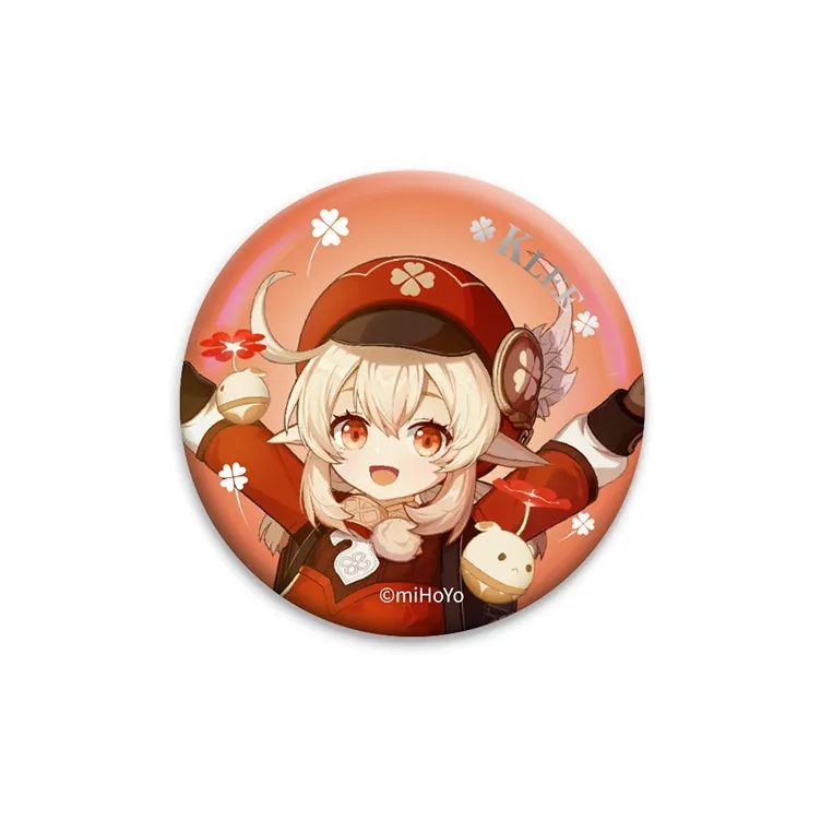 GenShin Xiao Zhongli Tartaglia Venti Hu Tao Abadeo Ganyu Qiqi Character Illustration Collection Badges-4