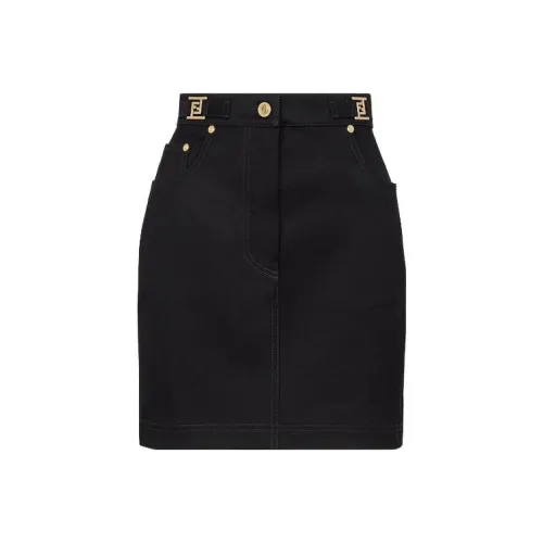 FENDI Casual Short Skirts Women's Black