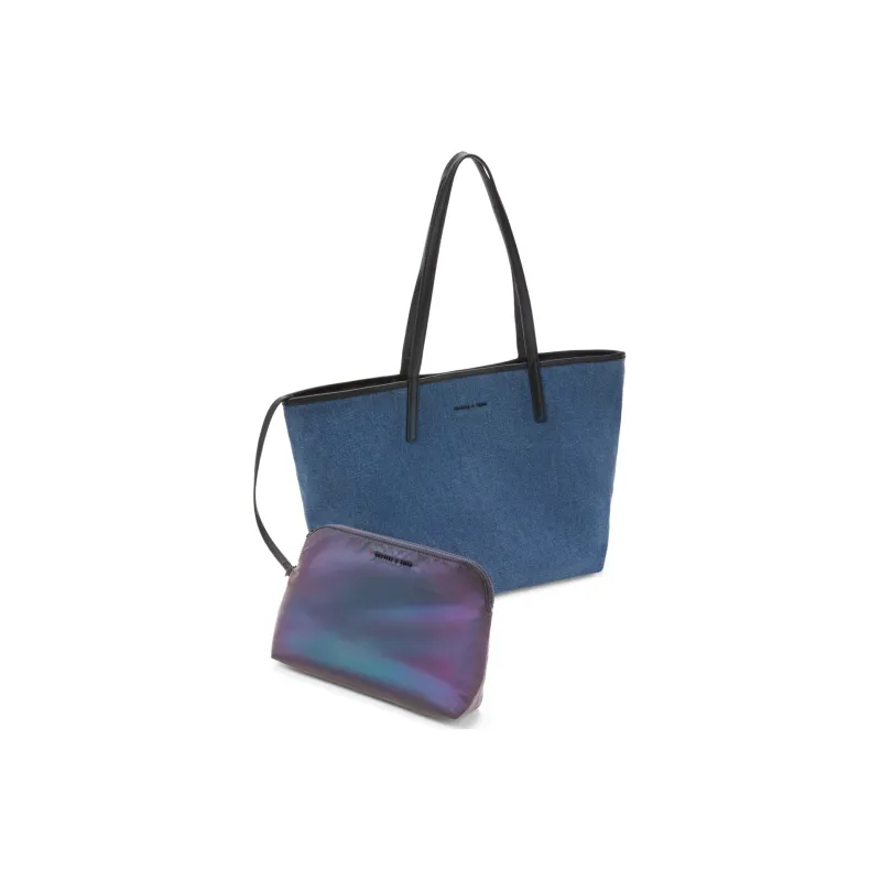 CHARLES&KEITH Fabric Charles & Keith Bag, Tote Bag, Shopping Bag, Shoulder Bag Women's Multicolor-0