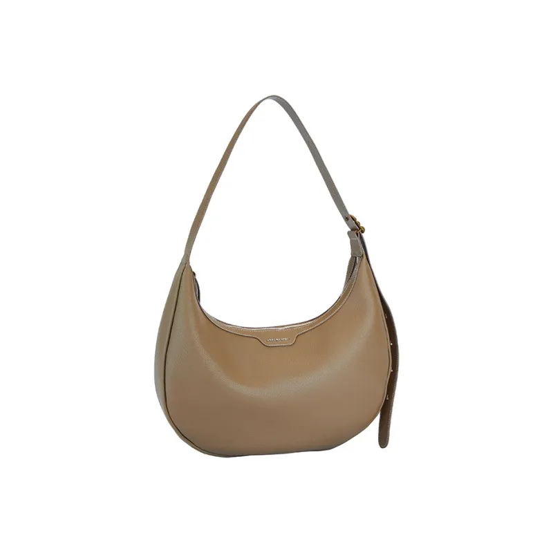 AMAZING SONG Cow Leather Crescent Bag, Shoulder Bag Large Size Women's-11