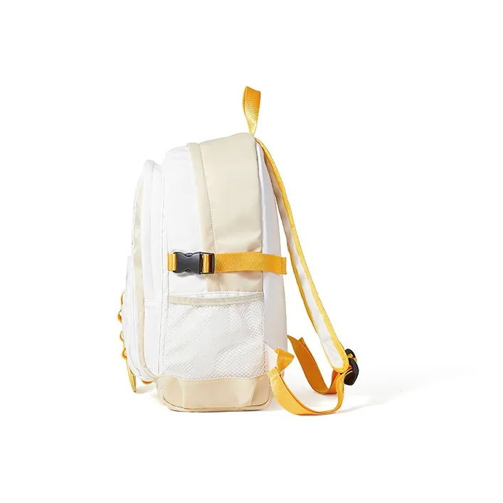Sound For Life Nylon Fabric Backpack Large Size Women's Ecru/Apricot-8