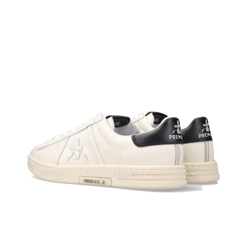 PREMIATA Russel Low-Top Skateboard Shoes 3cm Men's White-5