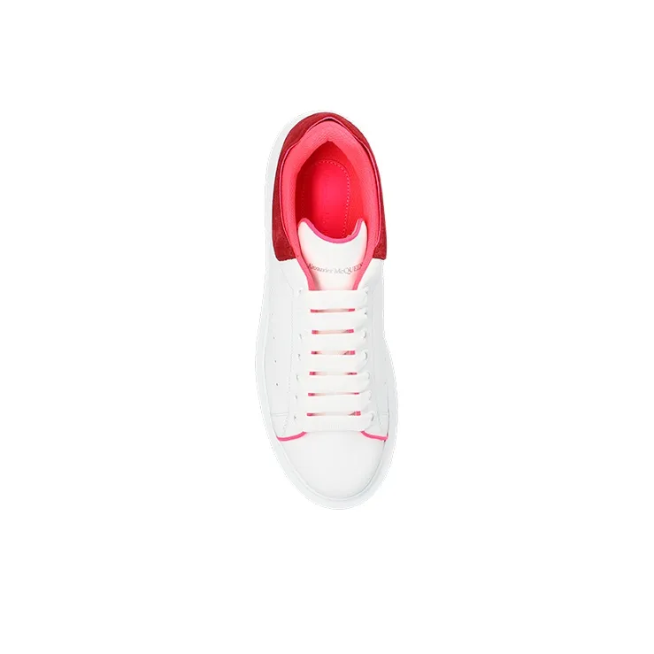 Alexander McQueen Oversized White Velvet Fuchia Women's-2