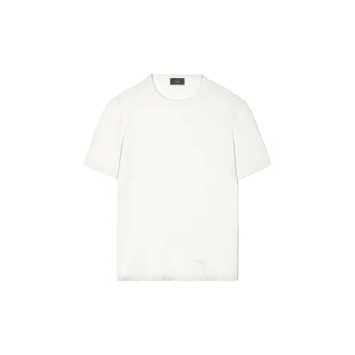 Alanui Frayed-trim Linen T-shirt