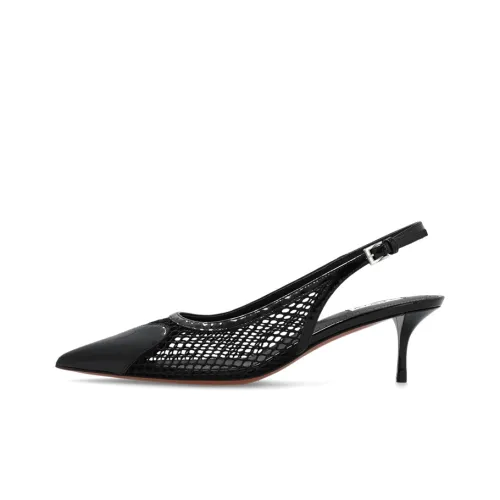 Alaïa Heart 55mm Slingback Leather Pumps