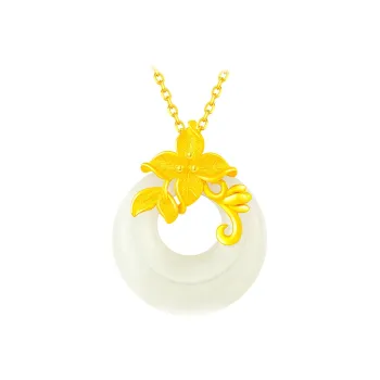 LAOMIAO Pendants Pale Greenish White Jade Women's
