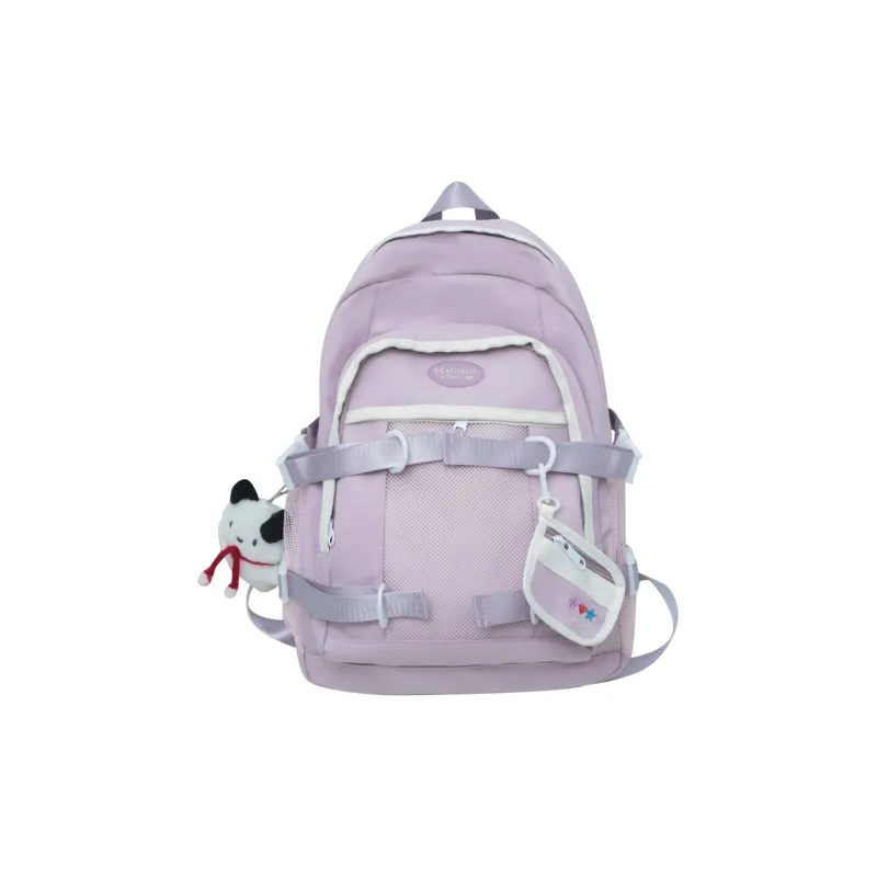 NOMK Nylon Backpack Large Size Unisex Blue-8