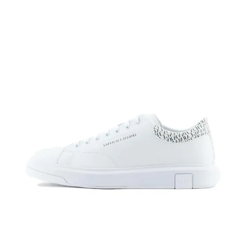 ARMANI EXCHANGE Skateboard Shoes Men Low-Top White