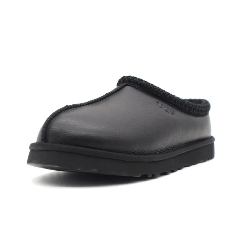 UGG Tasman Leather Slipper Black-1