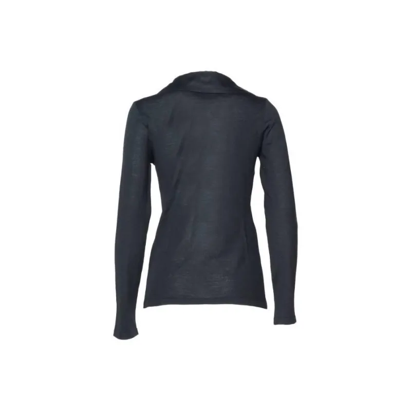 ALBERTA FERRETTI V-Neck Ruffled Long-Sleeved Top-1