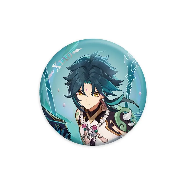 GenShin Xiao Zhongli Tartaglia Venti Hu Tao Abadeo Ganyu Qiqi Character Illustration Collection Badges-7