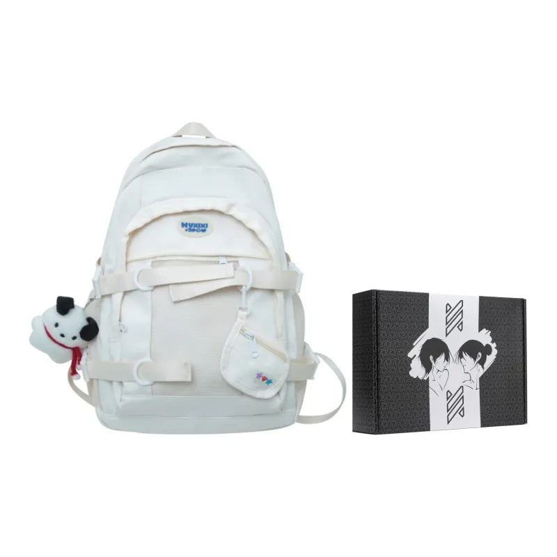 NOMK Nylon Backpack Large Size Unisex Blue-7