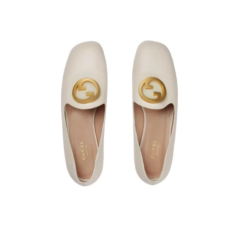 GUCCI Blondie Logo-plaque Loafers-3