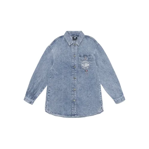 Palladium Denim Jackets Women's Rainwater Blue