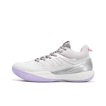 361° AG Sparkling 2.0 Reflection Cushioning Wear Resistant Low Top Basketball Shoes Men's Gray Purple
