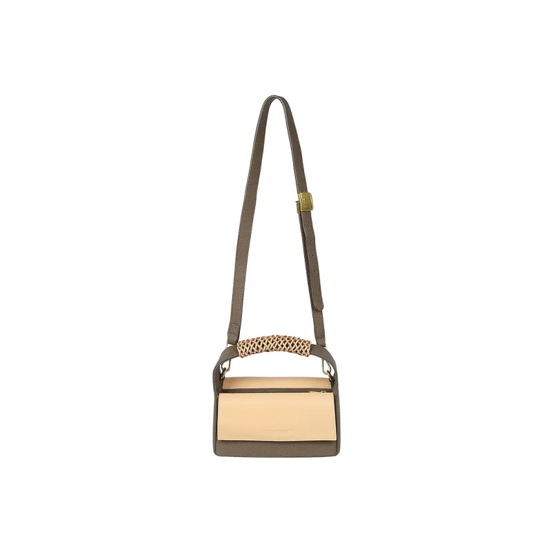 IRIDESCENCE Cow Leather Twin Bag Handbag Shoulder Bag Crossbody Bag Women's Black-6