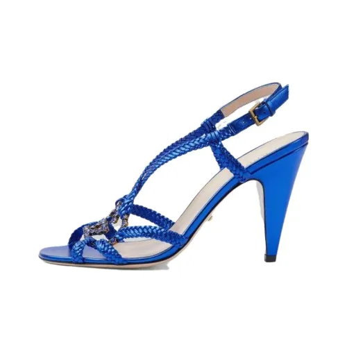 GUCCI One-Strap Sandals 9.5cm Women's Blue
