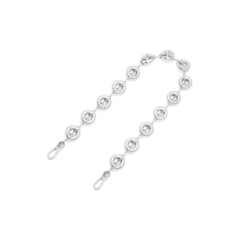 LOEWE Metal Shoulder Strap Bag Straps Women's Silver