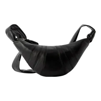 Lemaire Croissant Series Sheepskin Croissant Bag Crossbody Bag Shoulder Bag Unisex Black