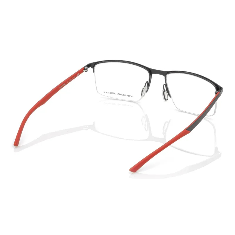 PORSCHE DESIGN Stainless Steel Carbon Fiber Rectangular Eyeglass Frames Unisex-3
