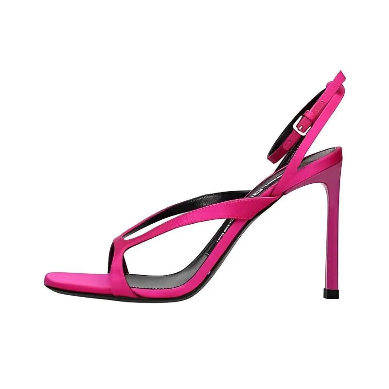 SERGIO ROSSI Open-toe 100mm Leather Sandals-0