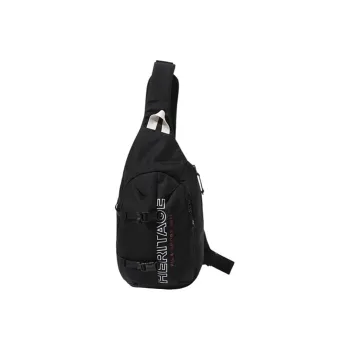 FILA Nylon Shoulder Bag, Crossbody Bag, Sling Bag Regular Unisex Black