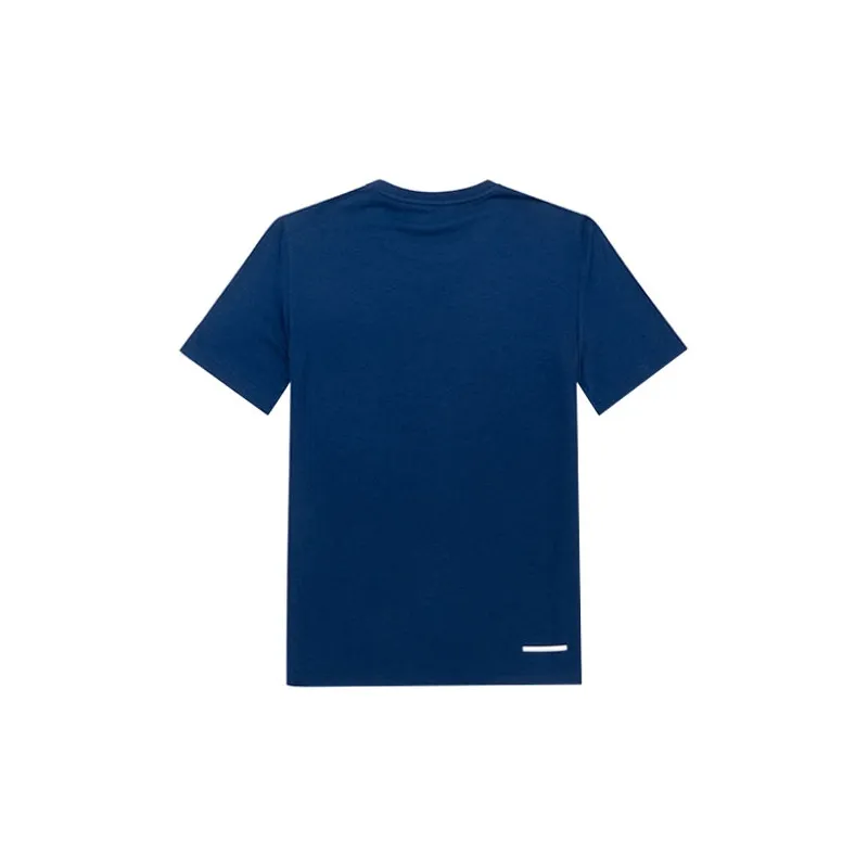 QIAODAN T Shirt Men's Velour Blue-1