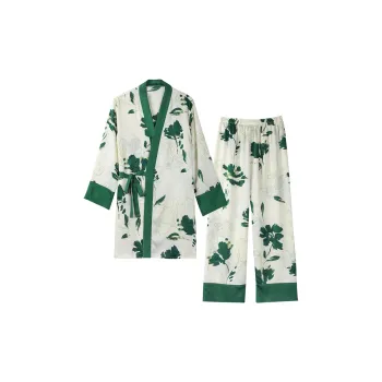 IIZZINI Scenario Pajama Set Women's Green