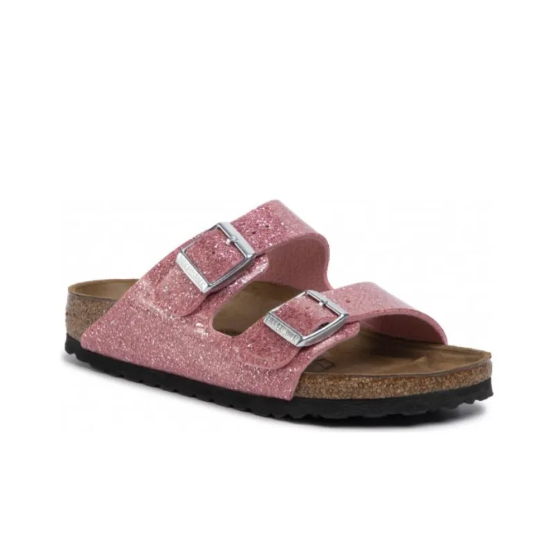 Birkenstock Slide Slippers Women's Universe Shimmery Vintage Rose-2