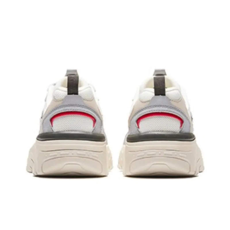 Anta Cushioned Slip-Resistant Low-Top Chunky Sneakers Women's White-4