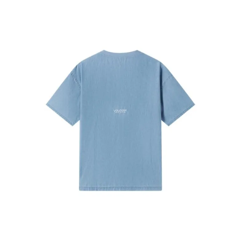 VOLCOM T-Shirts Men Denim Blue-1