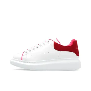 Alexander McQueen Oversized White Velvet Fuchia Women's