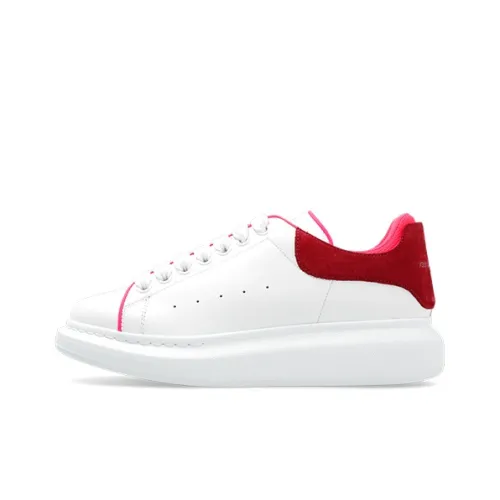 Alexander McQueen Oversized White Velvet Fuchia Women's
