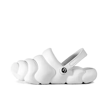 GOTO Donut Beach Sandals Women's Iridescent White