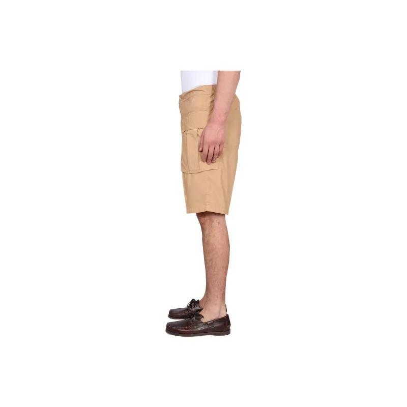 ASPESI Buttoned Straight Leg Cargo Shorts-2