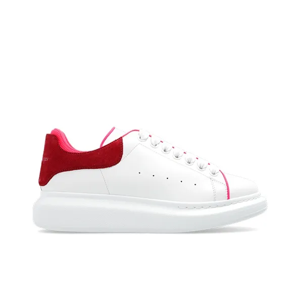 Alexander McQueen Oversized White Velvet Fuchia Women's-1