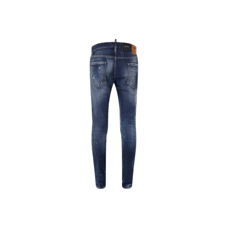 DSQUARED 2 Mid Rise Distressed Skinny Jeans-1