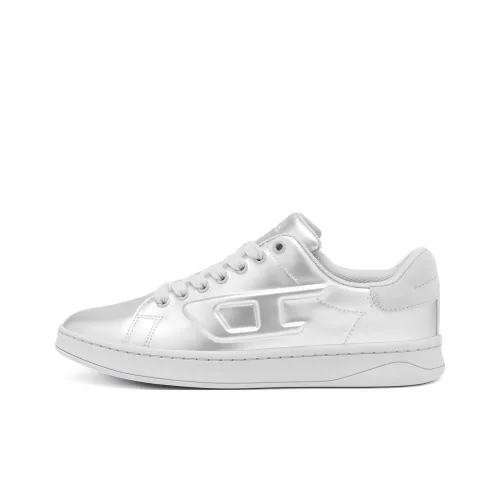 DIESEL Skateboard Shoes Women's Low-Top Silver