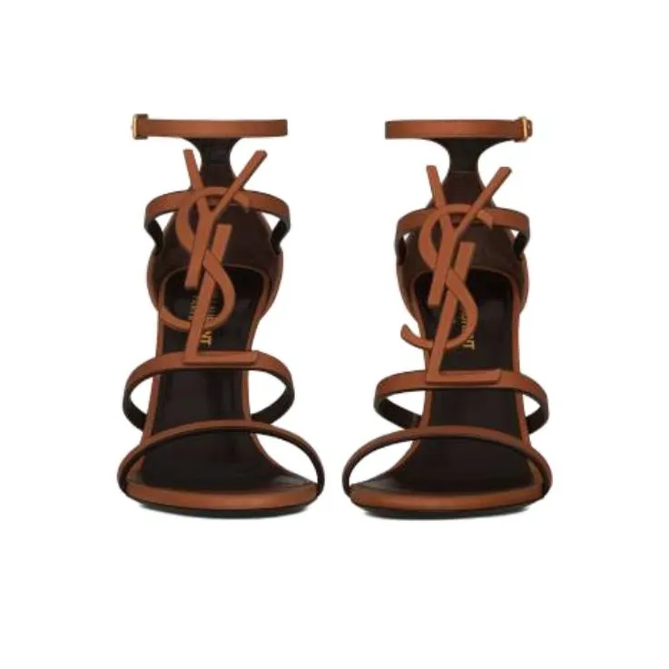 SAINT LAURENT Cassandra Logo Plaque Sandals Women's-1
