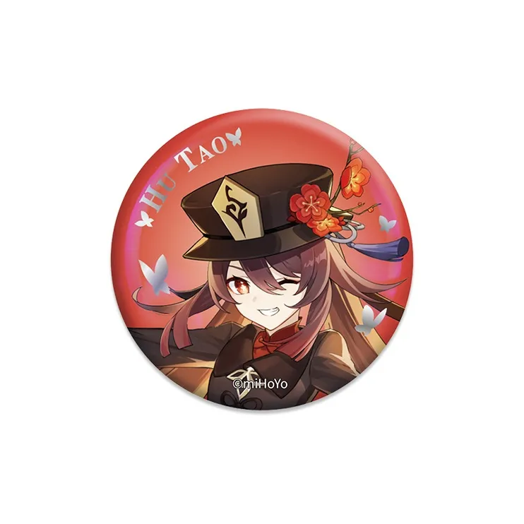 GenShin Xiao Zhongli Tartaglia Venti Hu Tao Abadeo Ganyu Qiqi Character Illustration Collection Badges-5