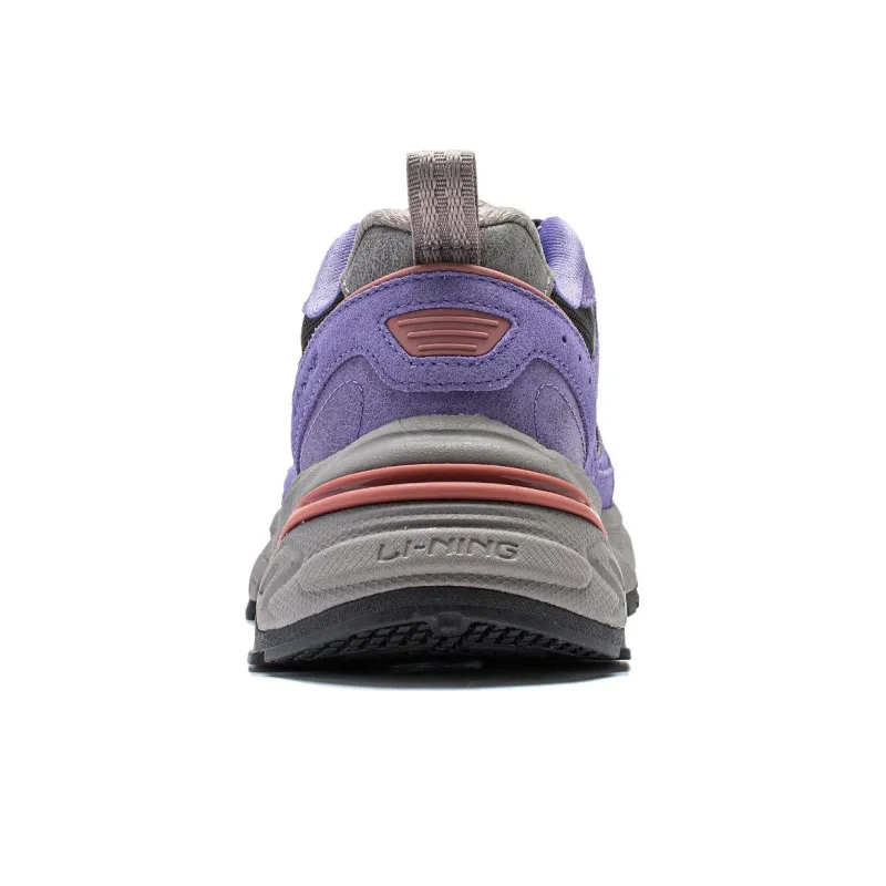 LiNing Beichen Anti-Slip Wear-Resistant Low-Top Running Shoes Women's Purple Black-5