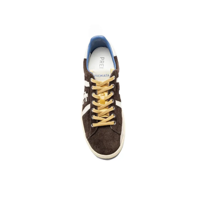 PREMIATA Russel Low Top Skateboard Shoes Men's Brown-2
