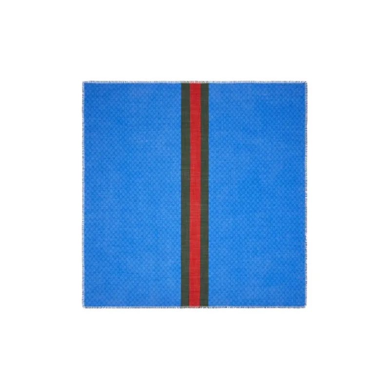 GUCCI Gg Monogrammed Web-Stripe Scarf-0