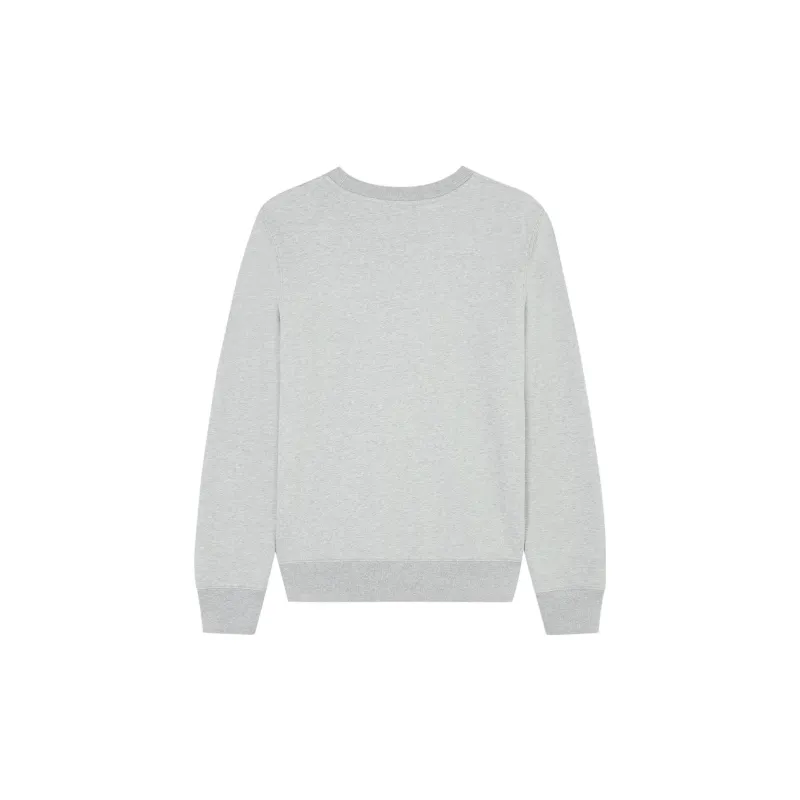 Maison Kitsune Logo embroidered Cotton Sweatshirt-1