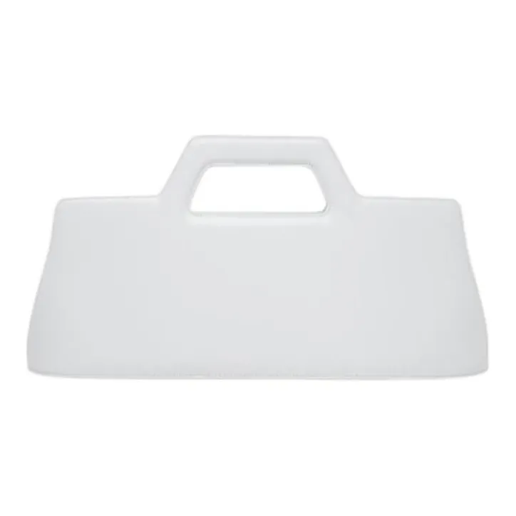 FERRAGAMO Brushed Calfskin Handbag Regular Women's Optical White-3